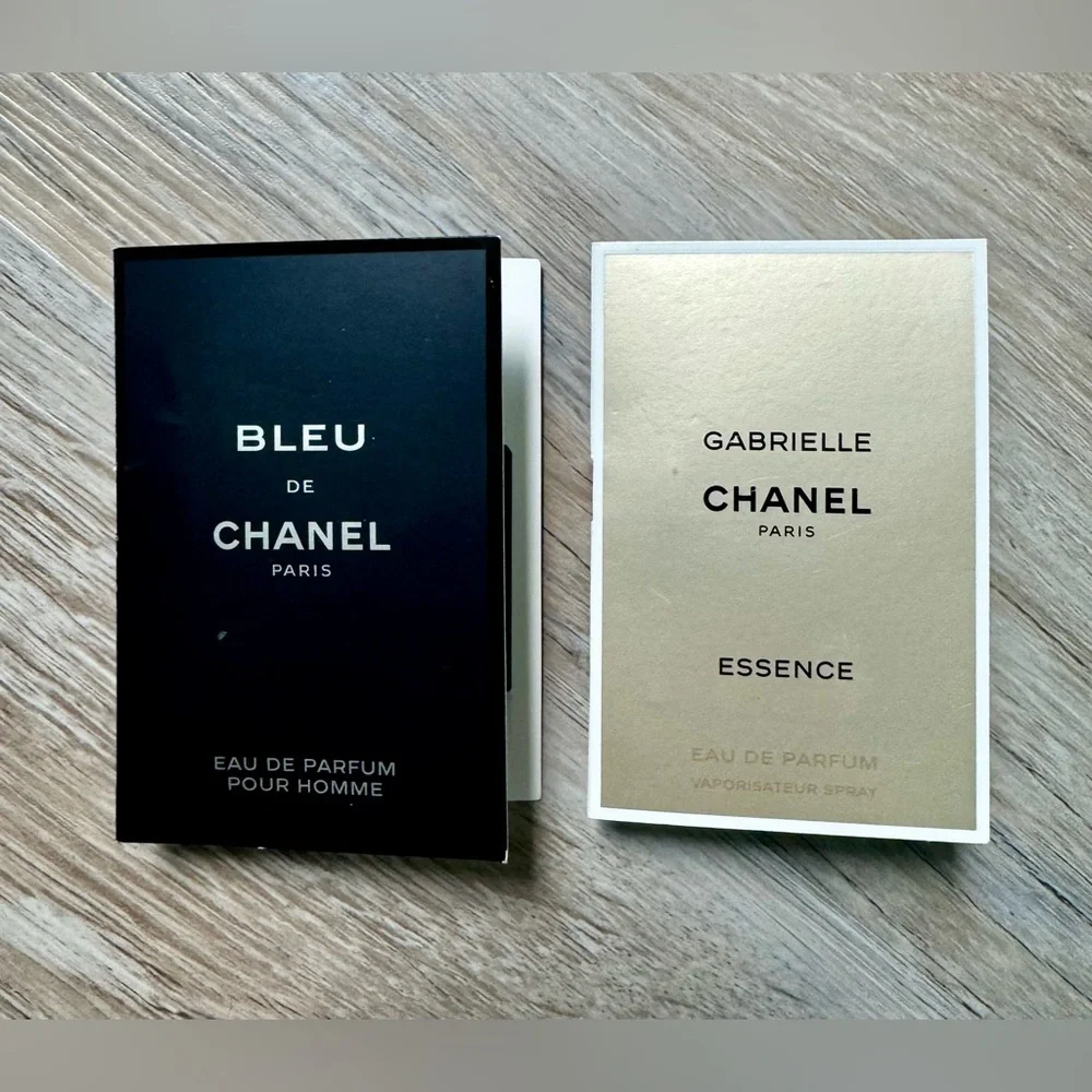 Bleu De Chanel Paris Men Eau De Parfum 0.05 oz. 1.5 ml. Chanel Gabrielle Essence